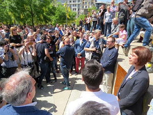 Inaguraci&oacute; oficial de la pla&ccedil;a de l'U d'octubre 2017 al barri del Mercadal