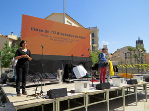 Inaguraci&oacute; oficial de la pla&ccedil;a de l'U d'octubre 2017 al barri del Mercadal