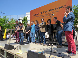Inaguraci&oacute; oficial de la pla&ccedil;a de l'U d'octubre 2017 al barri del Mercadal