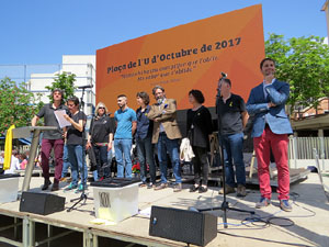 Inaguraci&oacute; oficial de la pla&ccedil;a de l'U d'octubre 2017 al barri del Mercadal