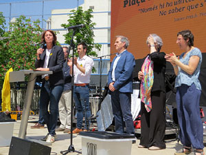 Inaguraci&oacute; oficial de la pla&ccedil;a de l'U d'octubre 2017 al barri del Mercadal
