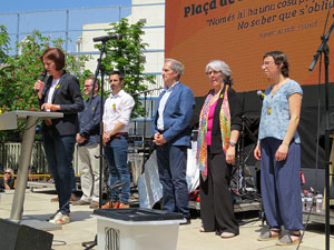 Inaguraci&oacute; oficial de la pla&ccedil;a de l'U d'octubre 2017 al barri del Mercadal