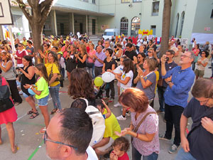 Commemoraci&oacute; de l'1-O al Col&middot;legi Verd
