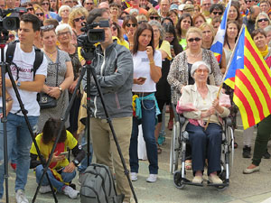 Commemoraci&oacute; de l'1-O a la pla&ccedil;a de l'U d'octubre de 2017