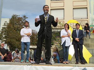 Commemoraci&oacute; de l'1-O a la pla&ccedil;a de l'U d'octubre de 2017