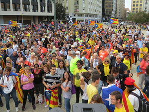 Commemoraci&oacute; de l'1-O a la pla&ccedil;a de l'U d'octubre de 2017