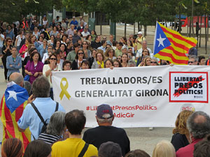 Commemoraci&oacute; de l'1-O a la pla&ccedil;a de l'U d'octubre de 2017