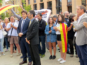 Commemoraci&oacute; de l'1-O a la pla&ccedil;a de l'U d'octubre de 2017