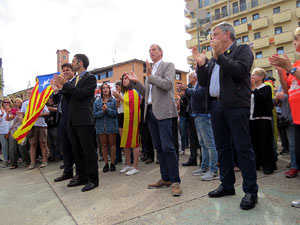 Commemoraci&oacute; de l'1-O a la pla&ccedil;a de l'U d'octubre de 2017