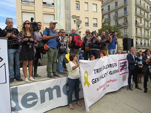 Commemoraci&oacute; de l'1-O a la pla&ccedil;a de l'U d'octubre de 2017
