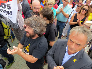 Commemoraci&oacute; de l'1-O a la pla&ccedil;a de l'U d'octubre de 2017