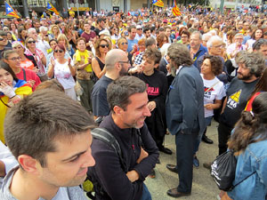 Commemoraci&oacute; de l'1-O a la pla&ccedil;a de l'U d'octubre de 2017