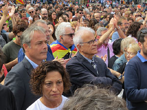 Commemoraci&oacute; de l'1-O a la pla&ccedil;a de l'U d'octubre de 2017