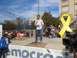 Commemoraci&oacute; de l'1-O a la pla&ccedil;a de l'U d'octubre de 2017