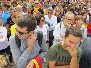 Commemoraci&oacute; de l'1-O a la pla&ccedil;a de l'U d'octubre de 2017