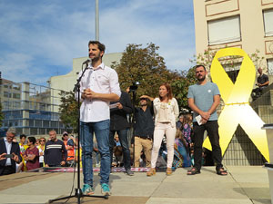 Commemoraci&oacute; de l'1-O a la pla&ccedil;a de l'U d'octubre de 2017