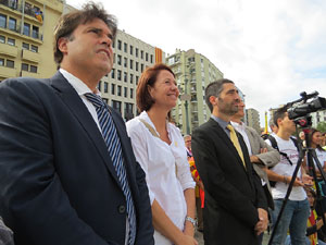 Commemoraci&oacute; de l'1-O a la pla&ccedil;a de l'U d'octubre de 2017