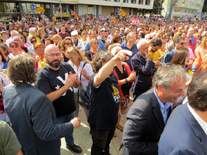Commemoraci&oacute; de l'1-O a la pla&ccedil;a de l'U d'octubre de 2017