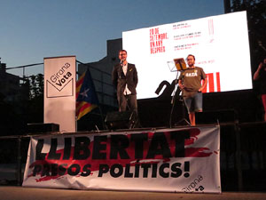 Concentraci&oacute; 'Un any del 20-S' i projecci&oacute; de '21 Fortaleses. L'U d'Octubre a Girona'