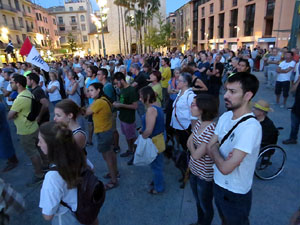 Concentraci&oacute; 'Un any del 20-S' i projecci&oacute; de '21 Fortaleses. L'U d'Octubre a Girona'