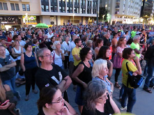 Concentraci&oacute; 'Un any del 20-S' i projecci&oacute; de '21 Fortaleses. L'U d'Octubre a Girona'