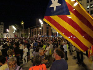 Concentraci&oacute; 'Un any del 20-S' i projecci&oacute; de '21 Fortaleses. L'U d'Octubre a Girona'