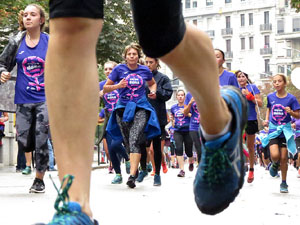 Cursa de la Dona 2018. Concentraci&oacute; i sortida del Parc de la Devesa, cursa pels carrers de Girona i arribada a la Copa