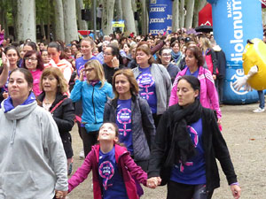 Cursa de la Dona 2018. Concentraci&oacute; i sortida del Parc de la Devesa, cursa pels carrers de Girona i arribada a la Copa