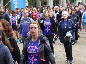 Cursa de la Dona 2018. Concentraci&oacute; i sortida del Parc de la Devesa, cursa pels carrers de Girona i arribada a la Copa