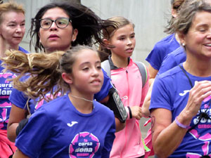 Cursa de la Dona 2018. Concentraci&oacute; i sortida del Parc de la Devesa, cursa pels carrers de Girona i arribada a la Copa