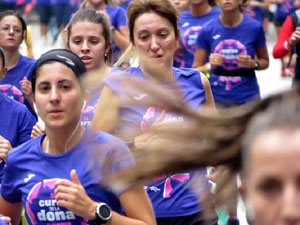 Cursa de la Dona 2018. Concentraci&oacute; i sortida del Parc de la Devesa, cursa pels carrers de Girona i arribada a la Copa