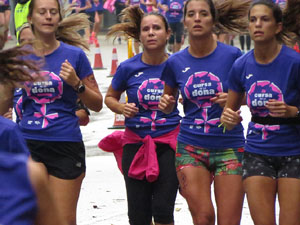 Cursa de la Dona 2018. Concentraci&oacute; i sortida del Parc de la Devesa, cursa pels carrers de Girona i arribada a la Copa