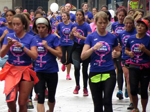 Cursa de la Dona 2018. Concentraci&oacute; i sortida del Parc de la Devesa, cursa pels carrers de Girona i arribada a la Copa