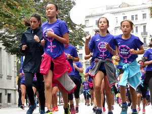 Cursa de la Dona 2018. Concentraci&oacute; i sortida del Parc de la Devesa, cursa pels carrers de Girona i arribada a la Copa