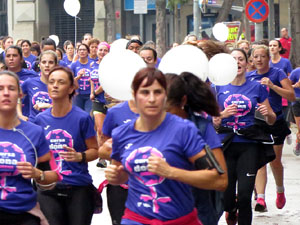 Cursa de la Dona 2018. Concentraci&oacute; i sortida del Parc de la Devesa, cursa pels carrers de Girona i arribada a la Copa