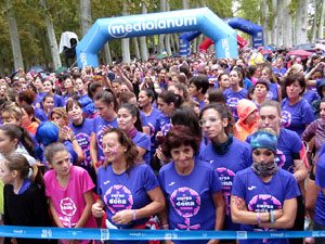 Cursa de la Dona 2018. Concentraci&oacute; i sortida del Parc de la Devesa, cursa pels carrers de Girona i arribada a la Copa