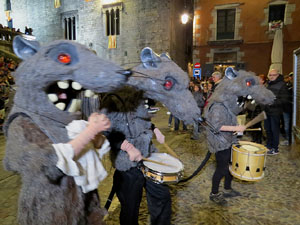 Fires 2018. La Beatufarra, descens del Beatusaure per les escales de la Catedral de Girona