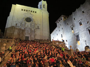 Fires 2018. Tradicional cantada d'havaneres a les escales de la Catedral pel grup Terra Endins