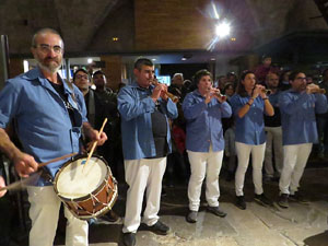Fires 2018. Els Castells de Vig&iacute;lia al monestir de Sant Pere de Galligants, amb els Marrecs de Salt i la Colla Castellera Esperxats 