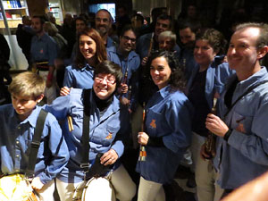 Fires 2018. Els Castells de Vig&iacute;lia al monestir de Sant Pere de Galligants, amb els Marrecs de Salt i la Colla Castellera Esperxats 