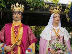 Fires 2018. 37a. Trobada de Gegants de Fires de Sant Narc&iacute;s. La plantada
