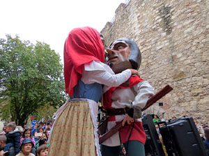 Fires 2018. Passejada amb els capgrossos de la ciutat i Fal&middot;lera Gironina