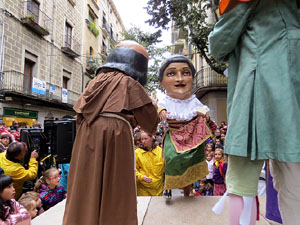 Fires 2018. Passejada amb els capgrossos de la ciutat i Fal&middot;lera Gironina
