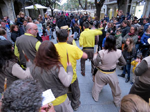 Fires 2018. Passejada amb els capgrossos de la ciutat i Fal&middot;lera Gironina