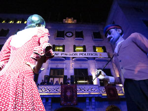 Fires 2018. Preg&oacute; de Fires. Entrada i ballades de capgrossos, gegants i far&agrave;ndula a la pla&ccedil;a del Vi