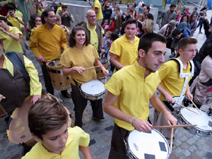 Fires 2018. Preg&oacute; de Fires. Les cercaviles de gegants i capgrossos fins la pla&ccedil;a del Vi