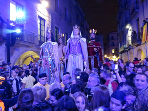 Fires 2018. Preg&oacute; de Fires. Balls de l'&Agrave;liga i els gegants de la ciutat