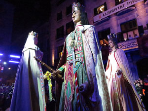 Fires 2018. Preg&oacute; de Fires. Balls de l'&Agrave;liga i els gegants de la ciutat
