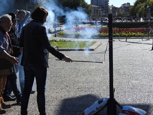 Fires 2018. La tronada dels Quatre Rius a la pla&ccedil;a Catalunya