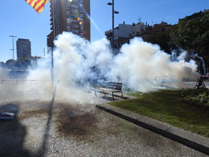 Fires 2018. La tronada dels Quatre Rius a la pla&ccedil;a Catalunya